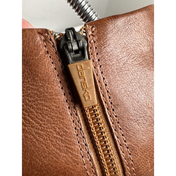 Dansko Raina Leather Ankle Booties Sz 36 US 5.5-6 Brown Arch Support Side Zip EC - Picture 13 of 13